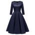 Gorgeous Women's Big Swing Lace Party Dress #Lace #Long Sleeve